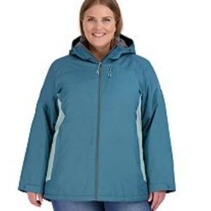 plus size zeroxposur blair hooded insulated jacket